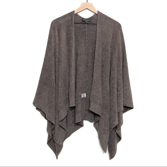 Barefoot Dreams Sweaters - Barefoot Dreams Cozy Chic Calypso Wrap Tan Cocoa